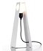 (new) Glasgow bordslampa vit